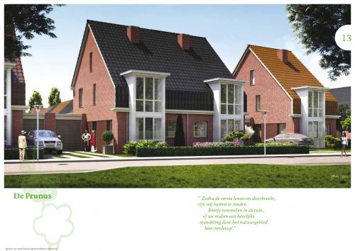 Nieuwbouw brochure 2-o-1-kapper | impressie voorzijde