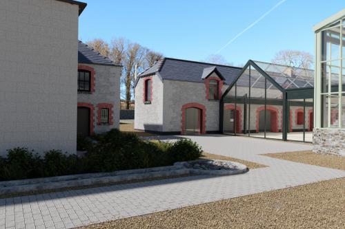Stables and the attrium of the new Garden Centre